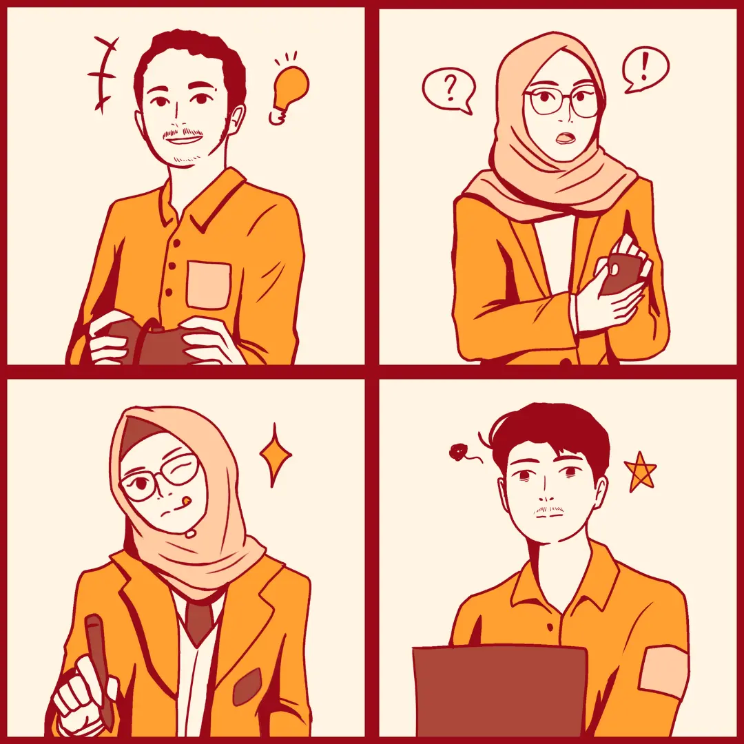 Ariverse Studio Team Illustration